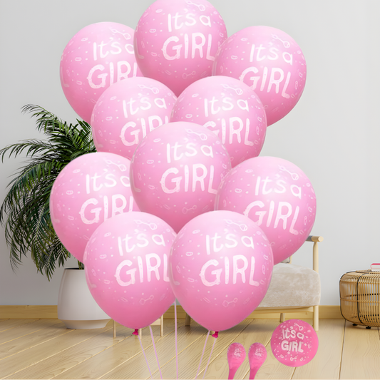 "It's a Girl" مجموعة بلالين - عدد ١٠