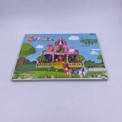 بازل ثلاثي الأبعاد (3D Puzzle) – قصر الأميرات الوردي
