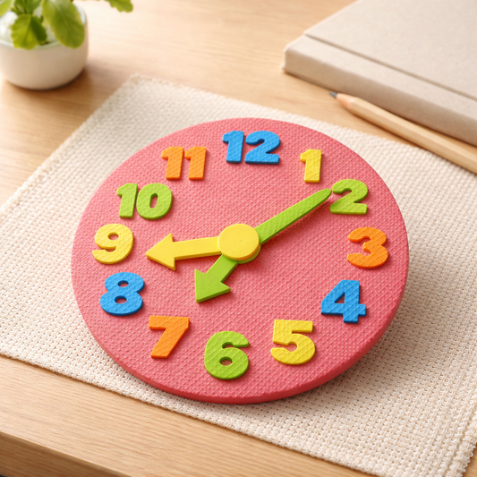 ساعة التعلم المرحة (فوم ملون)