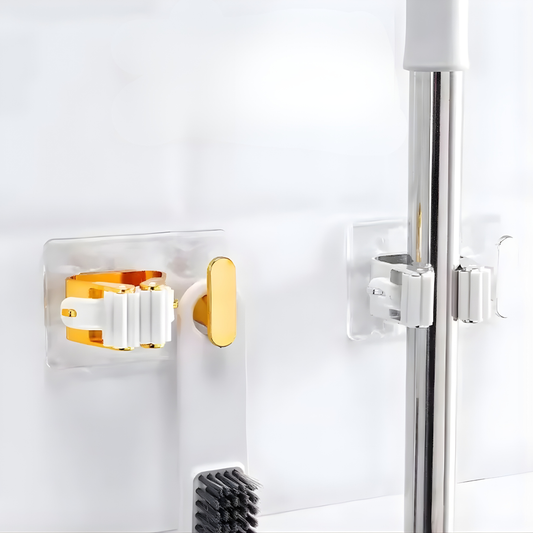 حامل ممسحة اكريليك جداري لاصق مع تلقية