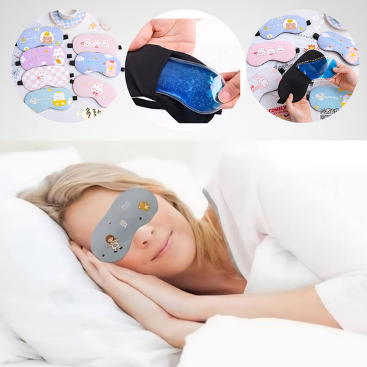 ماسك عين للنوم والاسترخاء – تصميم كرتوني لطيف
