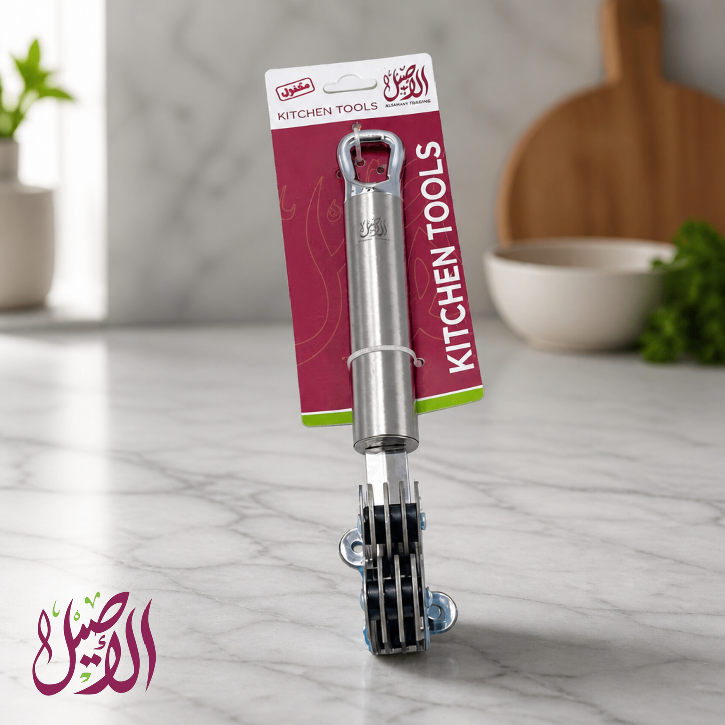 مسن سكاكين ستانلس ستيل يدوي احترافي  - ماركة الأصيل