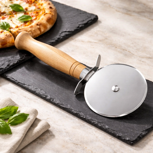 قطّاعة بيتزا بمقبض خشبي – 8 سم