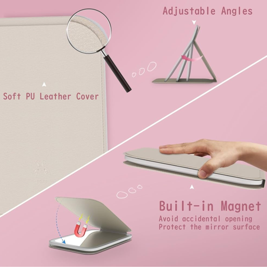 مرآة مضيئة محمولة -تعمل بالشحن