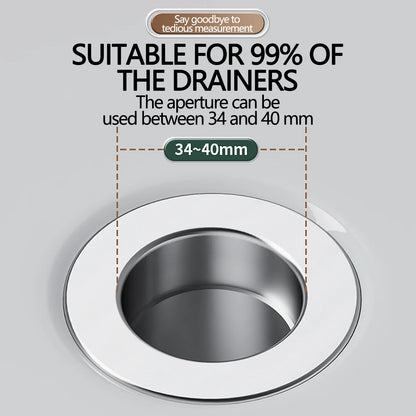 سدادة مغسلة ذكية مع فلتر شبك ستانلس