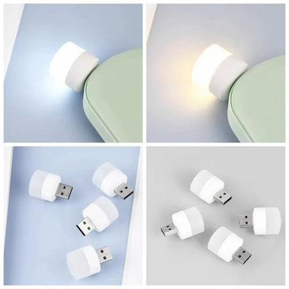 مصباح ليلي USB صغير محمول(عدد5) لون اصفر
