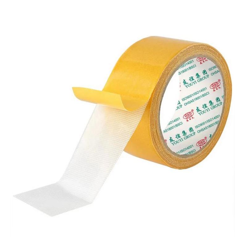 لاصق دبل فيس مقوى بشبكة(لاصق للسجاد)