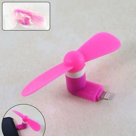 مروحة ميني USB للموبايل – Micro USB و Lightning