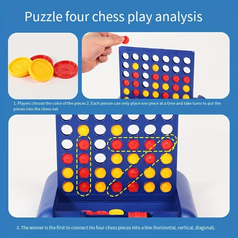 لعبة الألغاز العائلية 3 في 1 - تحدي الذكاء  Connectوالإبداع