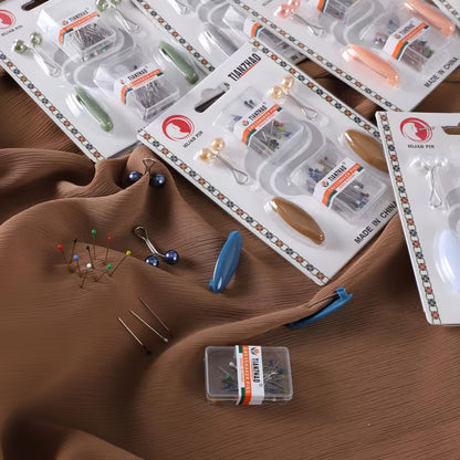 مجموعة دبابيس تثبيت الحجاب العملية