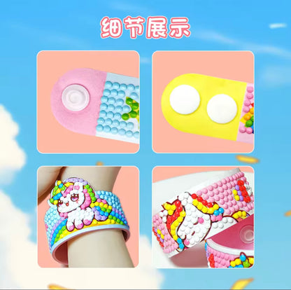 أساور الماس 5D للأطفال – طقم صنع يدوي ممتع