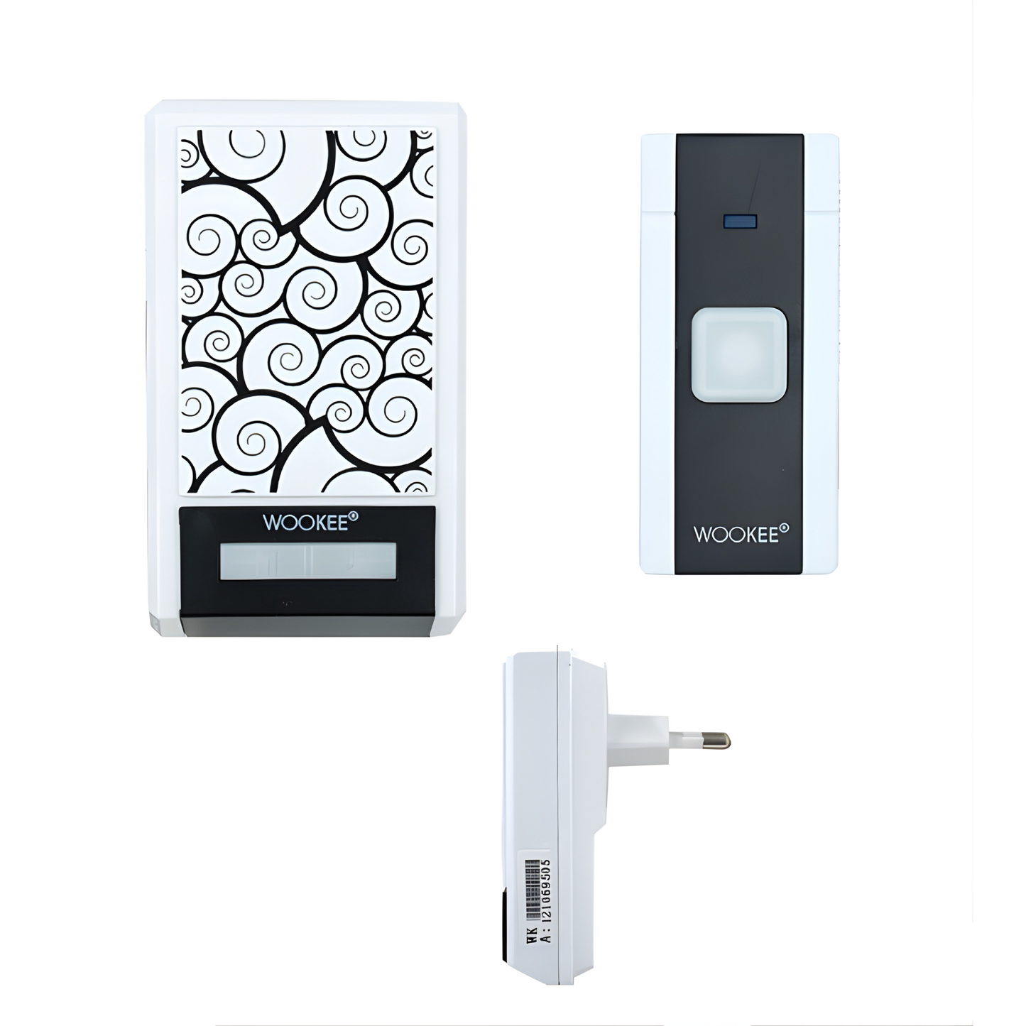 جرس باب لاسلكي أنيق وسهل التركيب WOOKEE