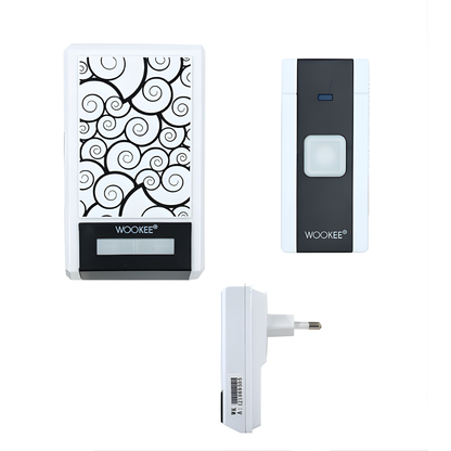 جرس باب لاسلكي أنيق وسهل التركيب WOOKEE