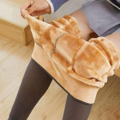 كولون نسائي حراري مبطن ببطانة صوفية دافئة بمظهر شبكي شفاف