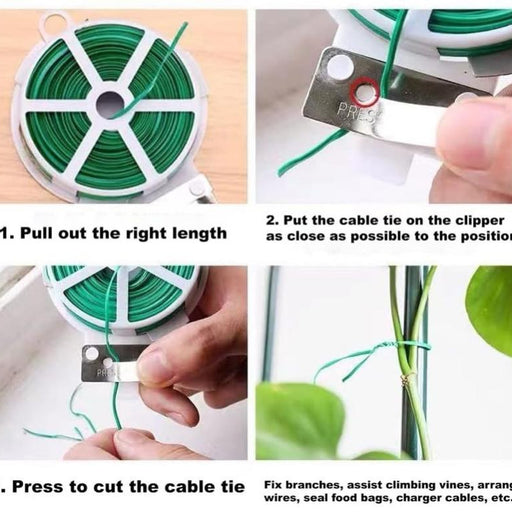 (15m)رباط سلكي لتثبيت النباتات في الحدائق متعدد الاستخدامات