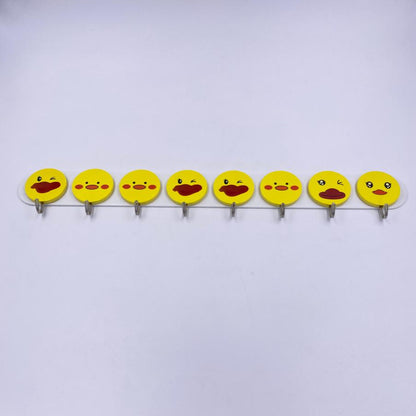 علاقة حائط لاصقة بتصميم سمايلي فيس (مع لاصق دبل فيس)