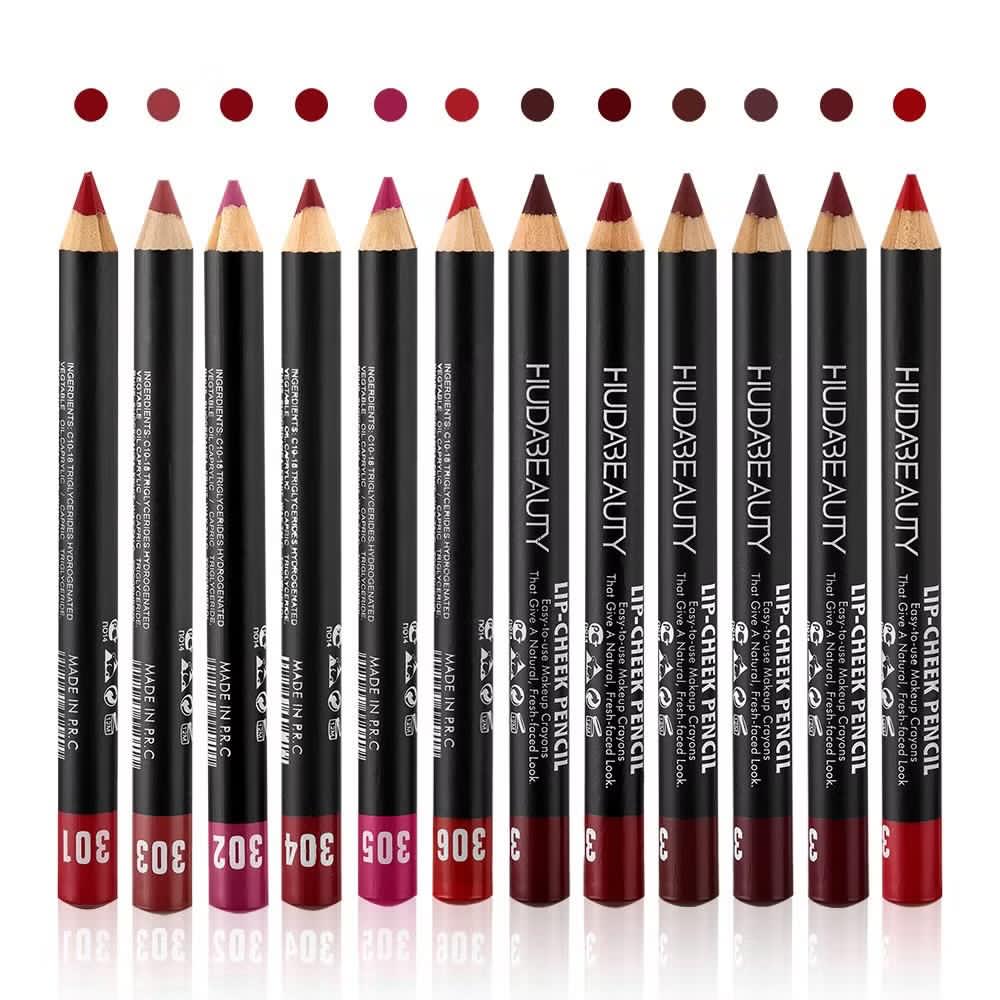 قلم تحديد وتلوين الشفاه من Huda Beauty – Lip Stick Pencil Set
