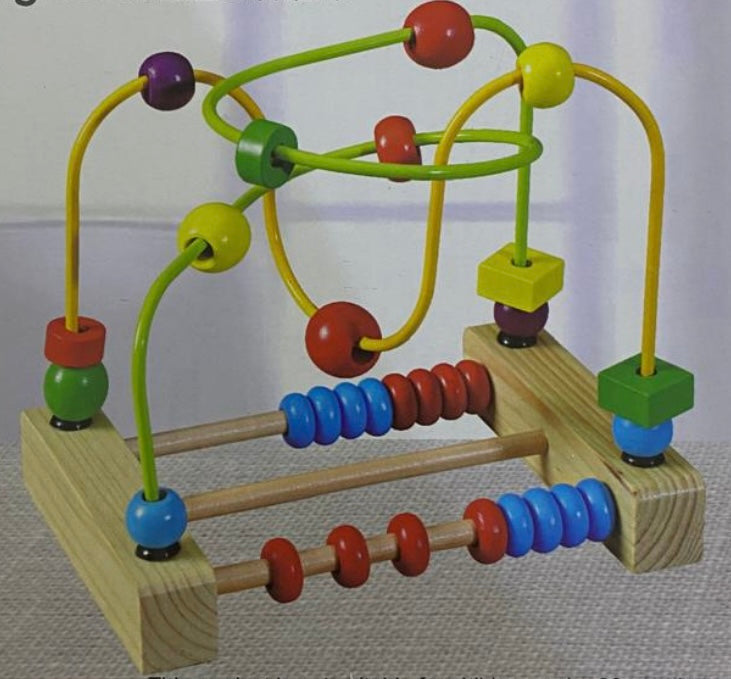 لعبة عدّاد الخرز الخشبية التعليمية (Puzzle Abacus)