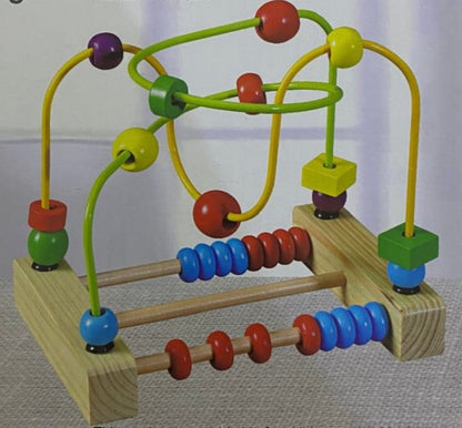لعبة عدّاد الخرز الخشبية التعليمية (Puzzle Abacus)