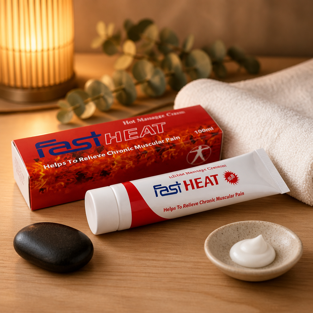 كريم مساج حراري لتخفيف آلام العضلات والمفاصل (Fast Heat Massage Cream) – 100 مل