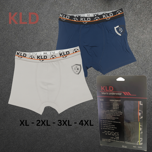 بكج بوكسر رجالي قطن ماركة KLD -عدد ٢ بوكسر