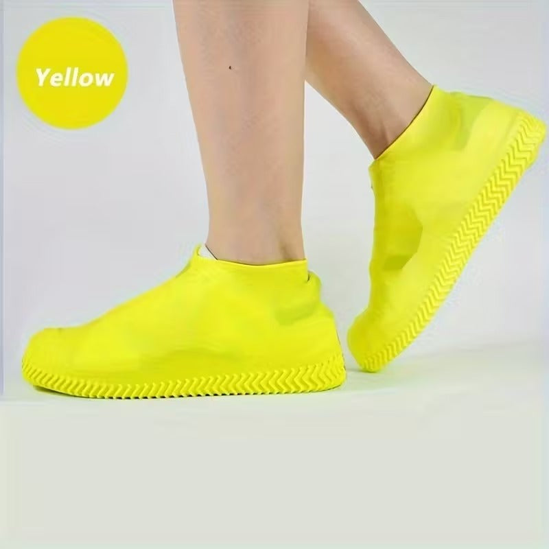 زوج غطاء حذاء سيليكون مقاوم للماء وغير قابل للانزلاق