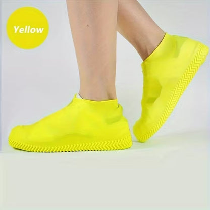 زوج غطاء حذاء سيليكون مقاوم للماء وغير قابل للانزلاق