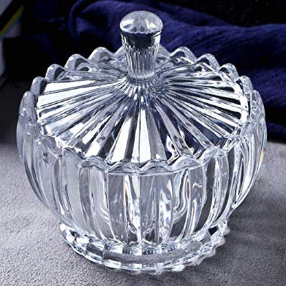 علبة تقديم زجاج بغطاء – تصميم فاخر