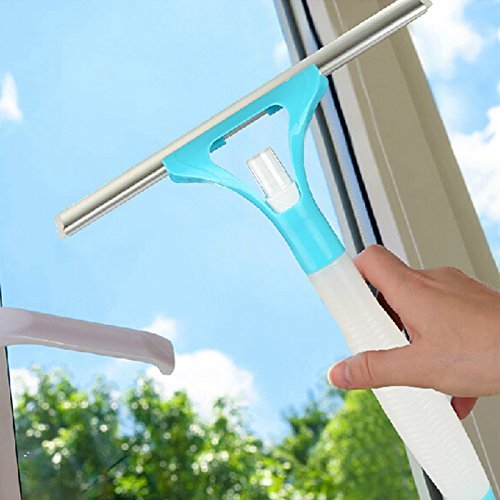 أداة تنظيف زجاج -  2 في 1 (ممسحة وبخاخ مي)