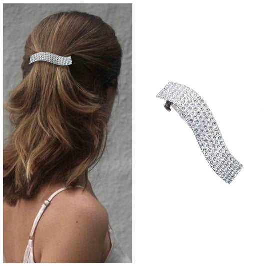 مشبك شعر مرصّع بالكريستال اللامع