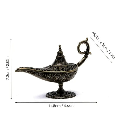 مبخرة معدنية بشكل مصباح علاء الدين -حجم صغير