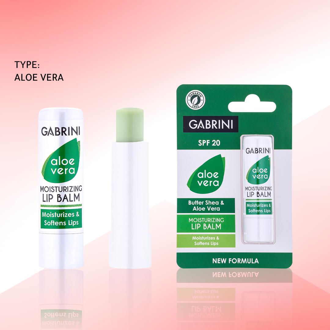 مرطب شفاه بالألوفيرا (Gabrini Aloe Vera) – حماية وترطيب ونعومة