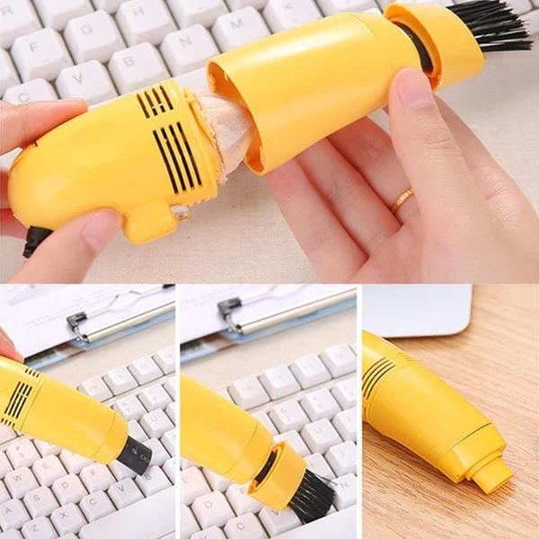 مكنسة غبار صغيرة USB – لتنظيف المكتب والكيبورد
