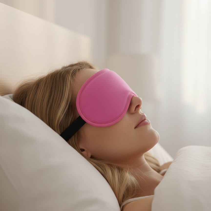 قناع العين القماشي للنوم والاسترخاء