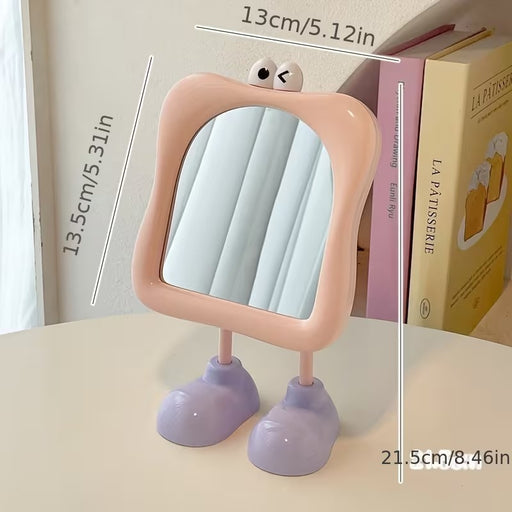 مرآة مكياج بتصميم شخصية كرتونية