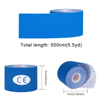 شريط كينيزولوجي Hexwell – 5 أمتار لعلاج الإصابات الرياضية