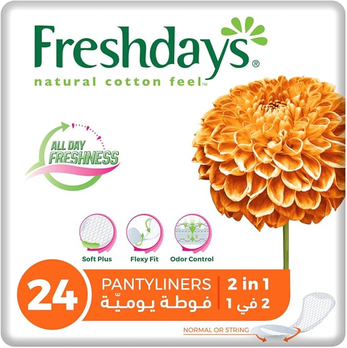 فريش دايز فوط يومية (Freshdays Daily Panty Liners) – عادي 24 فوطة