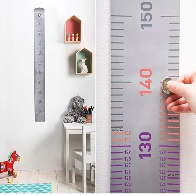 مسطرة قياس طول الأطفال الجدارية القابلة للخدش (Scratch Wall Height Ruler)
