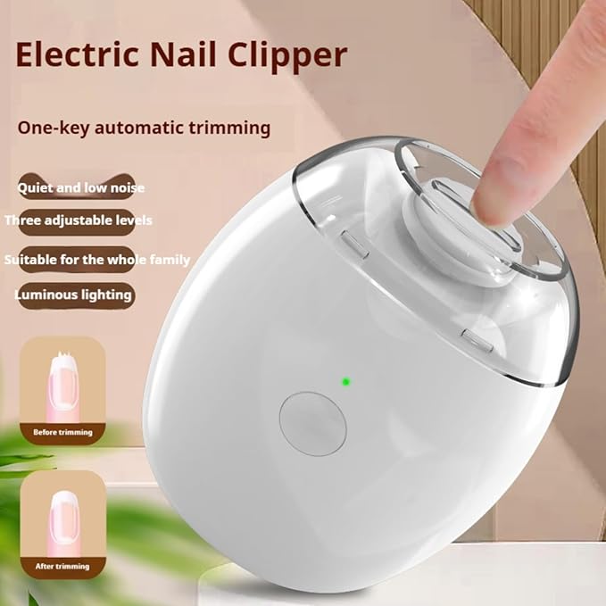 مبرد أظافر كهربائي أوتوماتيك مع إضاءة LED 💅✨