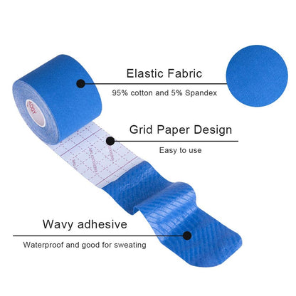 شريط كينيزولوجي Hexwell – 5 أمتار لعلاج الإصابات الرياضية