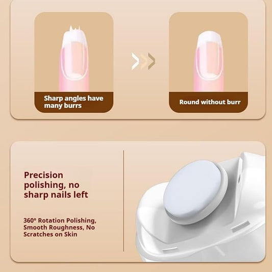مبرد أظافر كهربائي أوتوماتيك مع إضاءة LED 💅✨