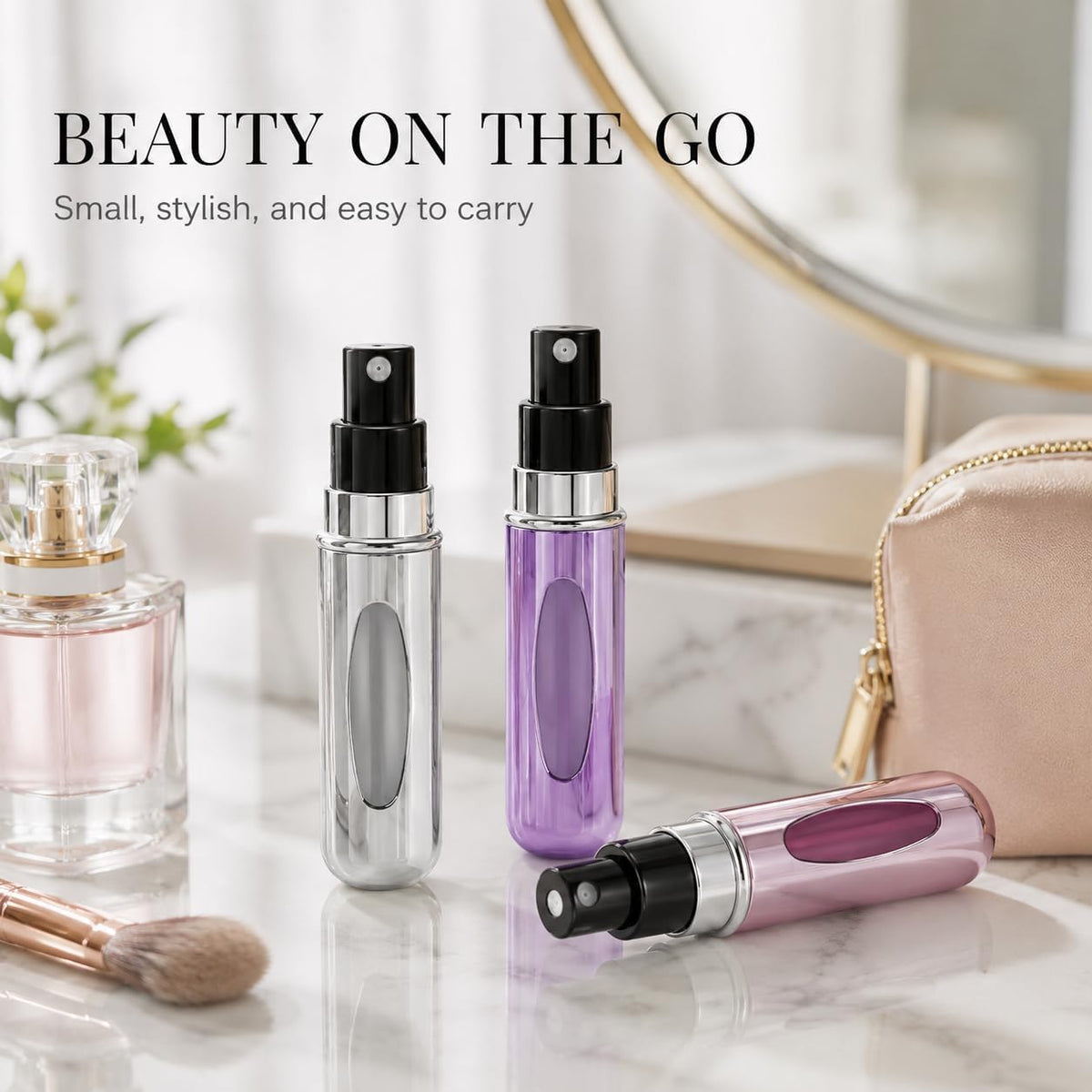 علبة بخاخ عطر سفر صغير محمول 5 مل