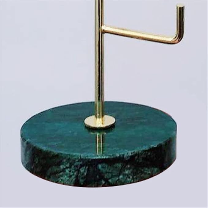 حامل فخم متعدد الاستخدامات للمجوهرات او الفناجين -معدني بقاعدة رخاميه