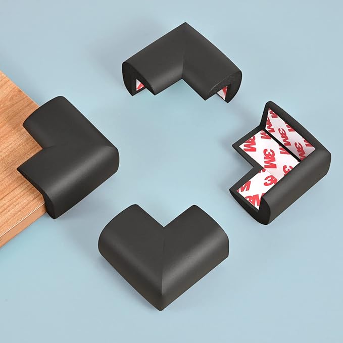 واقي زوايا الأثاث الإسفنجي لحماية الأطفال (عبوة 4 قطع)