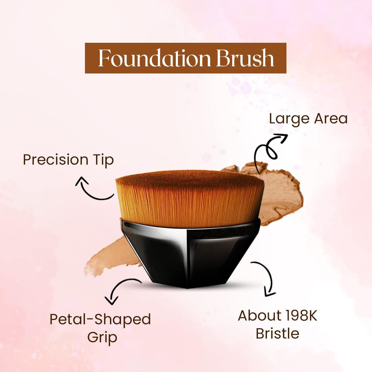 فرشاية فاونديشن كبيرة للدمج – مع علبة حفظ