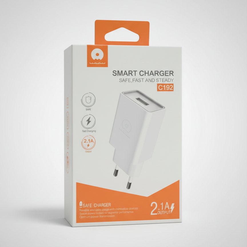 WUW (بقدرة 2.1 أمبير)شاحن حائط ذكي