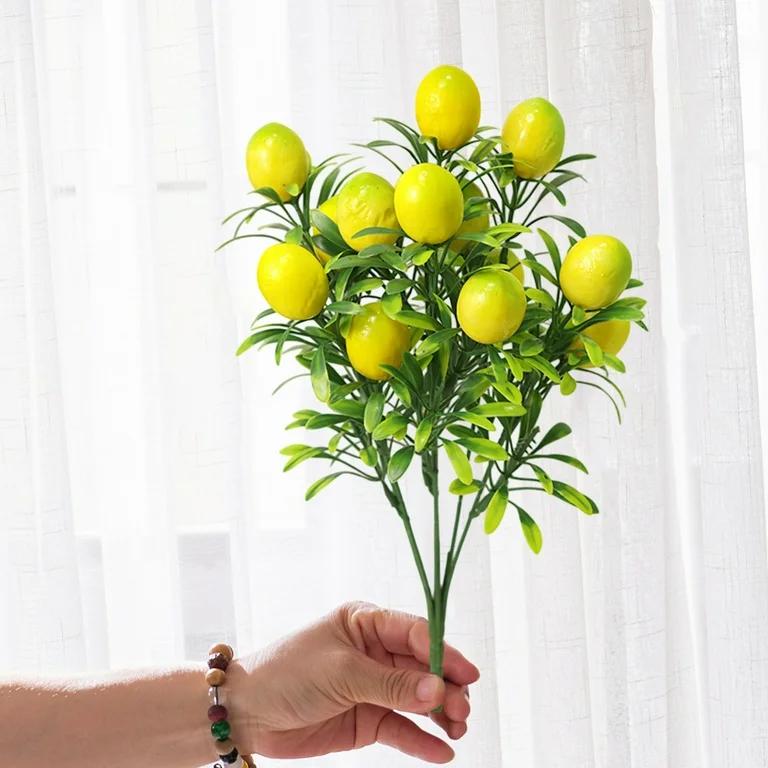غصن ليمون صناعي  – ديكور منزلي بلمسة طبيعيه 33cm