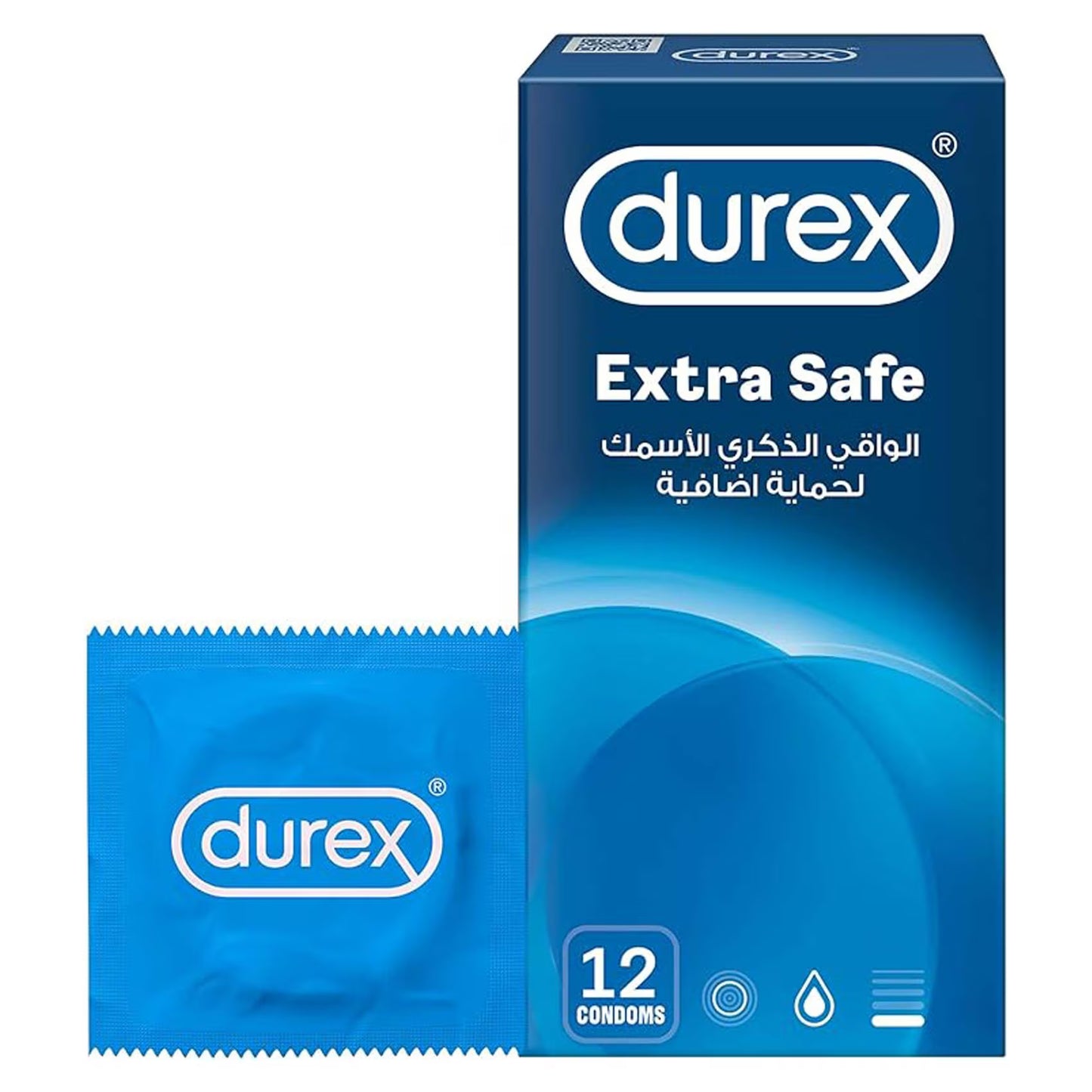واقي ديوركس إكسترا سيف (durex Extra Safe) – 12 قطعة