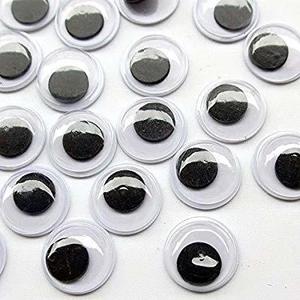 عيون بلاستيك متحركة (Googly Eyes) - قياس 2.2 سم(عدد10)