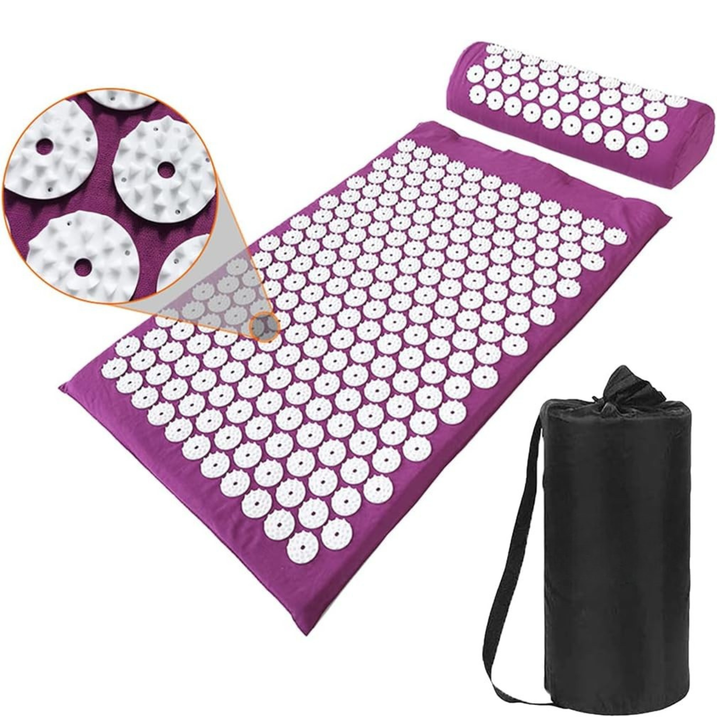 فرشة يوغا مبزرة مع وسادة وشنطة حمل